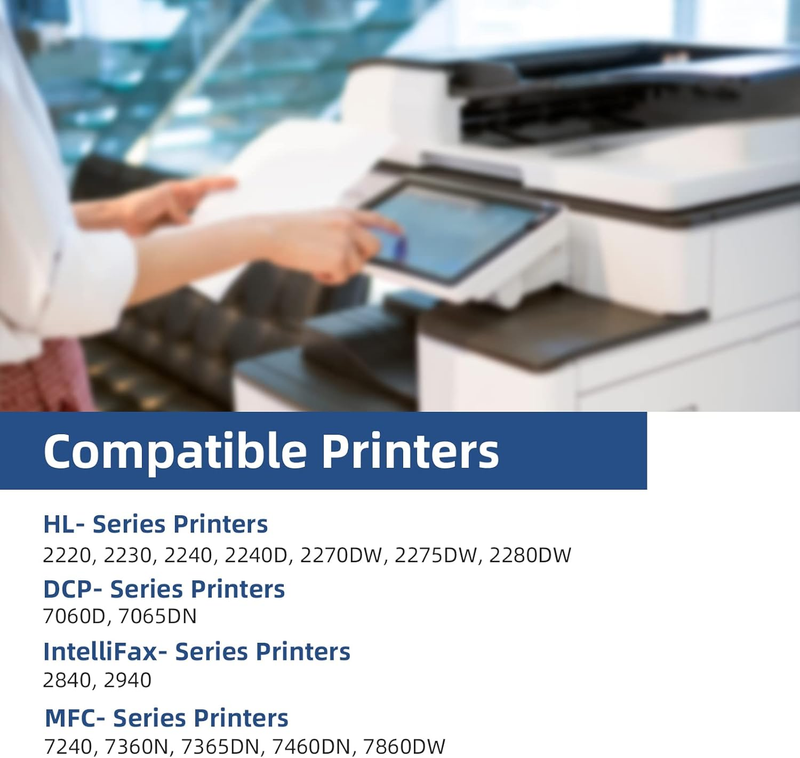 2-Pack TN450 Toner Cartridge Compatible Replacement for TN450 TN 450 TN-450 TN42