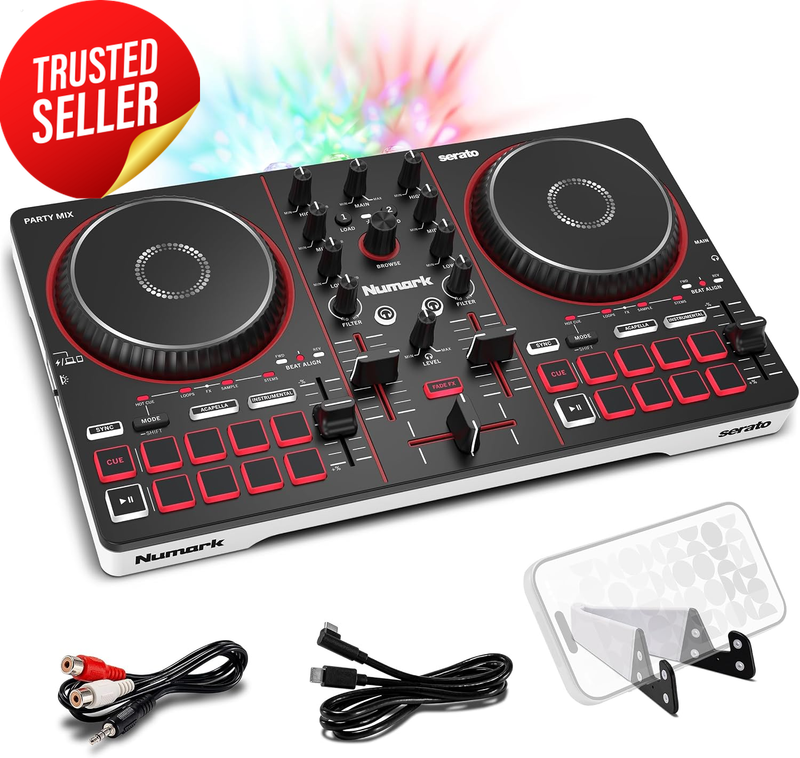 DJ Controller Party Mix III Bluetooth Built-In Lights