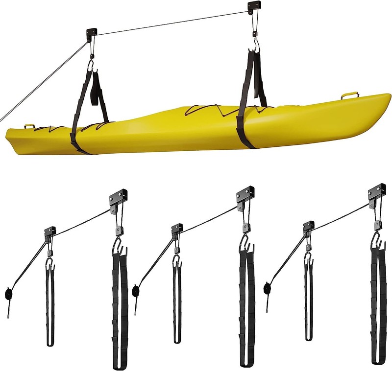 RAD Sportz Kayak Canoe Storage Garage Hoist Lift 125lbs Heavy Duty Capacity