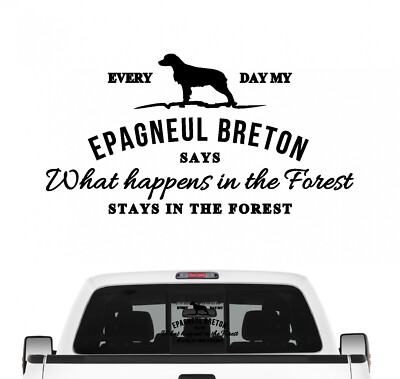 Epagneul Breton Aufkleber Vintage Hundeaufkleber Folie Brittany Spaniel Bretonis