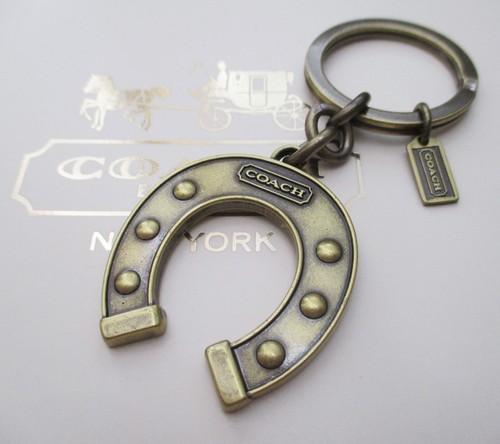 Coach Short Jewelry Chain Strap Brass Yellow Multi CAU47 w