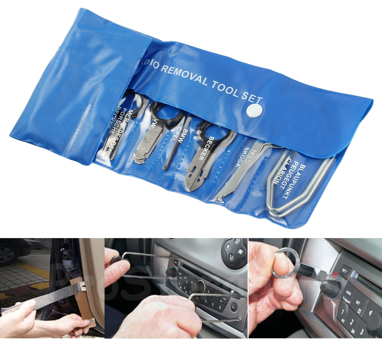 20PCS Car Radio Removal Tool Kit Stereo Head Unit Audio Equipment Tools