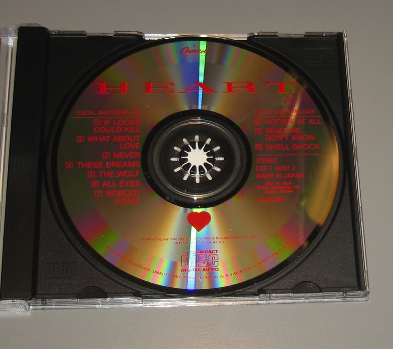 Heart - Heart (CD, 1985, Capitol Records) Made In Japan | eBay