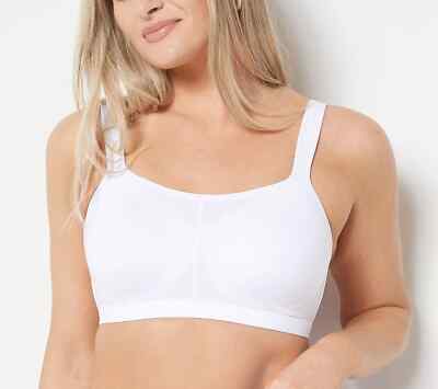 Breezies Comfort Zone Full Coverage Wirefree T-Shirt Bra 40C White A469039
