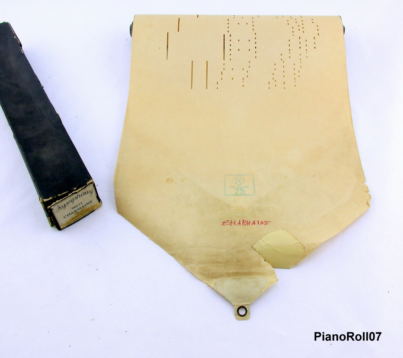 Vtg Player Piano Roll Waltz Charmaine 06573 Sherman, Clay