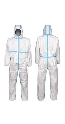 Hazmat Suit Level 4 Disposable Coverall PPE Suit Size XLarge Full Body