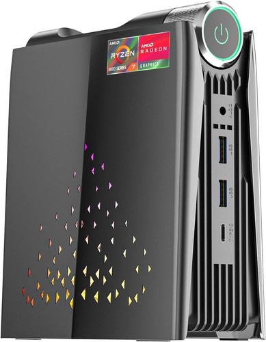 NIPOGI E3B MINI PC AMD Ryzen 7 5700U（8C/16T 1.8/4.3GHz