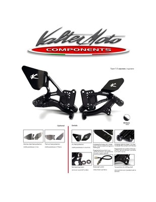 PEY033R VALTER MOTO REARSETS T1.5 YAMAHA YZF-R6 - 2003 2005