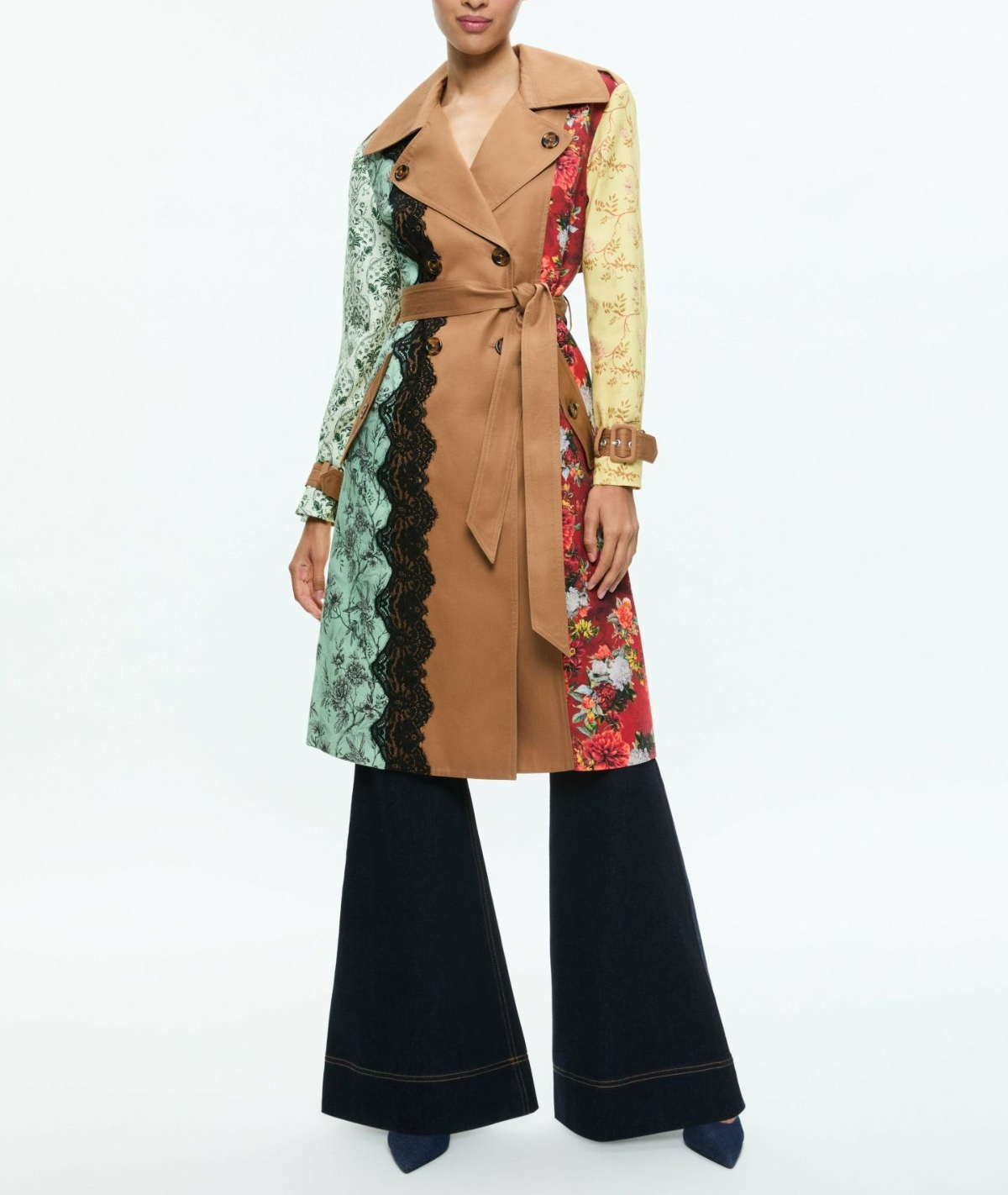 Alice and Olivia Keith MIDI Trench Coat MSRP $895 | eBay