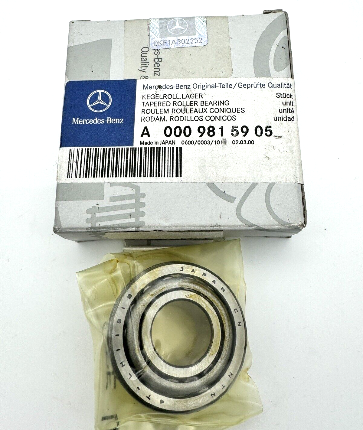 Genuine OEM Mercedes Front Outer Tapered Roller Wheel