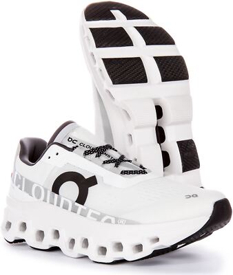 Pre-owned On Running Cloudmster Icic Cloudtec Mens Sneaker White Black Us 6 - 13