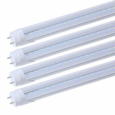 Fluorescent Replacement With LED Bulb 4 foot T8 T12 Ballast Bypass Clear Milky