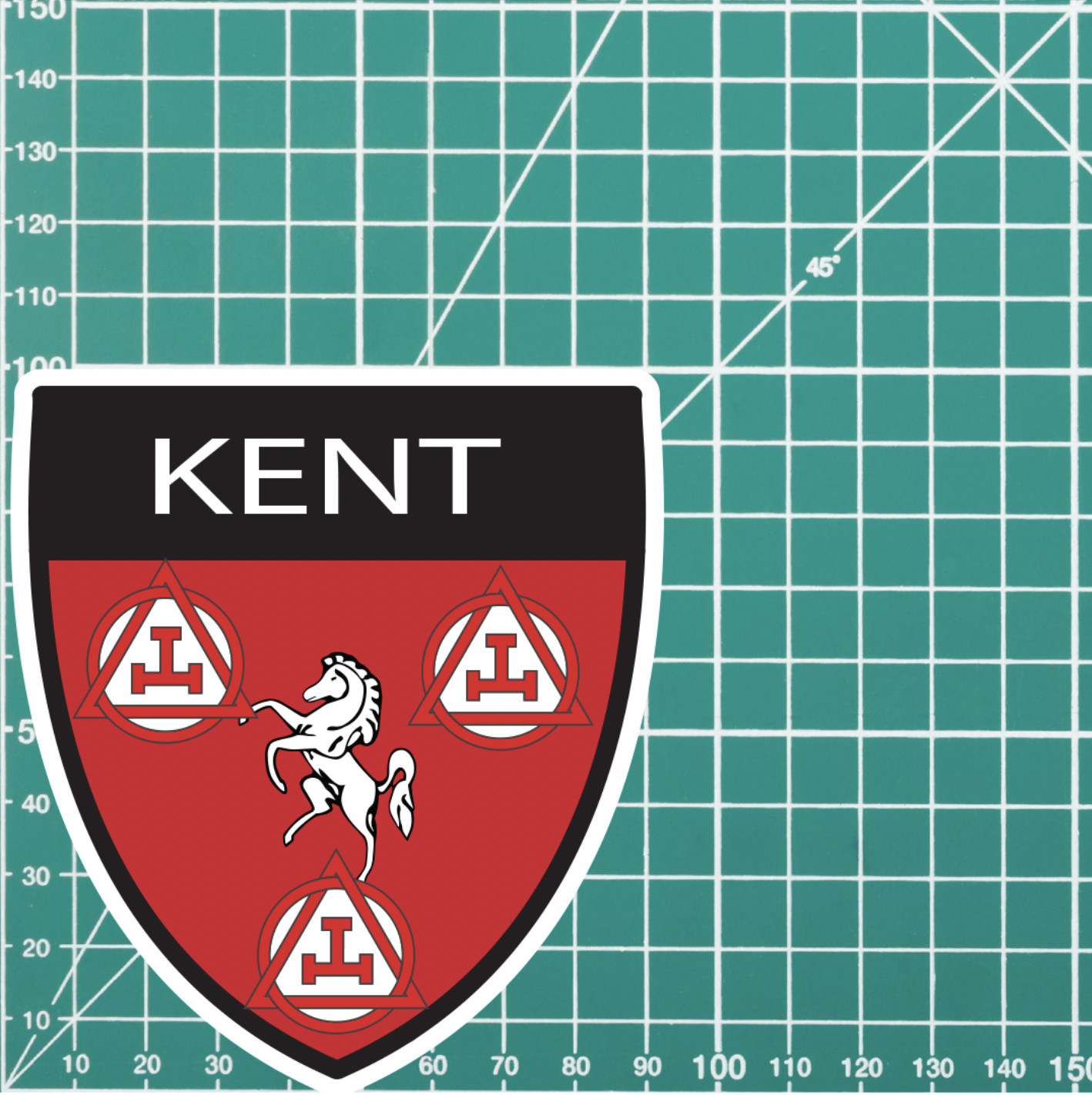 Kent Masonic Holy Royal Arch Shield Sticker - Picture 4 of 4