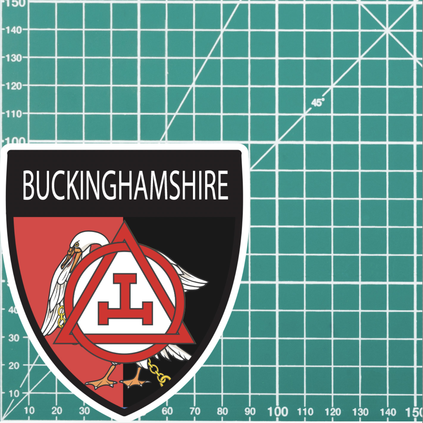 Buckinghamshire Masonic Holy Royal Arch Shield Sticker - Picture 4 of 4