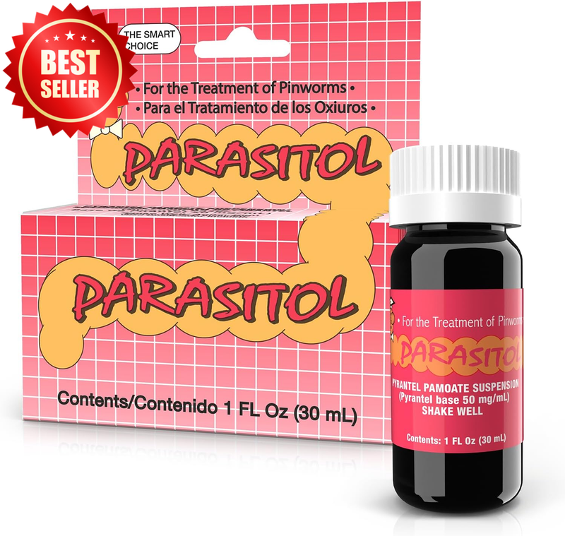 1 Fl Oz, 1-Pack Pinworm Medicine Pyrantel Pamoate Quick Relief Liquid Formula US