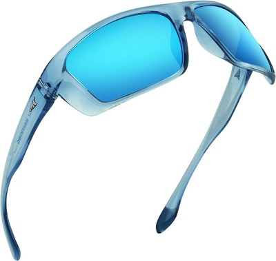 KastKing Huzzah Frame: Gloss Tal Light Blue /Lens: Smoke - Ice Mirror 