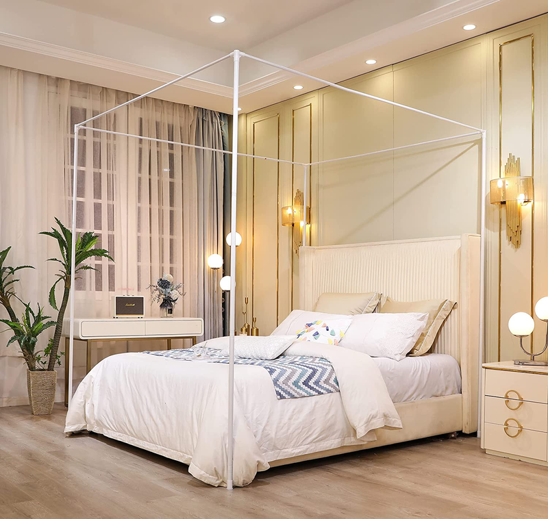 Bed Frame King Size,bed Canopy Frame Post Bed Poles,canopy Bed Curtains F