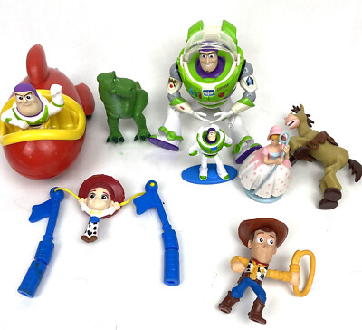 Lot of 8 Disney Toy Story PVC Plastic Action figures Assortment Woody Buzz