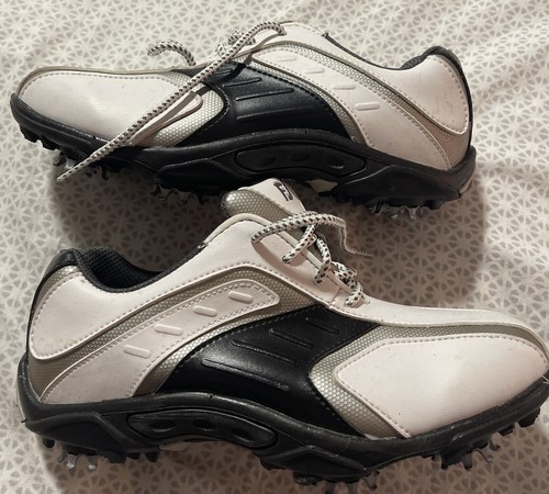 専用⭐︎ FootJoy Junior Golf Shoes Cleats Youth 4M White Black Gray