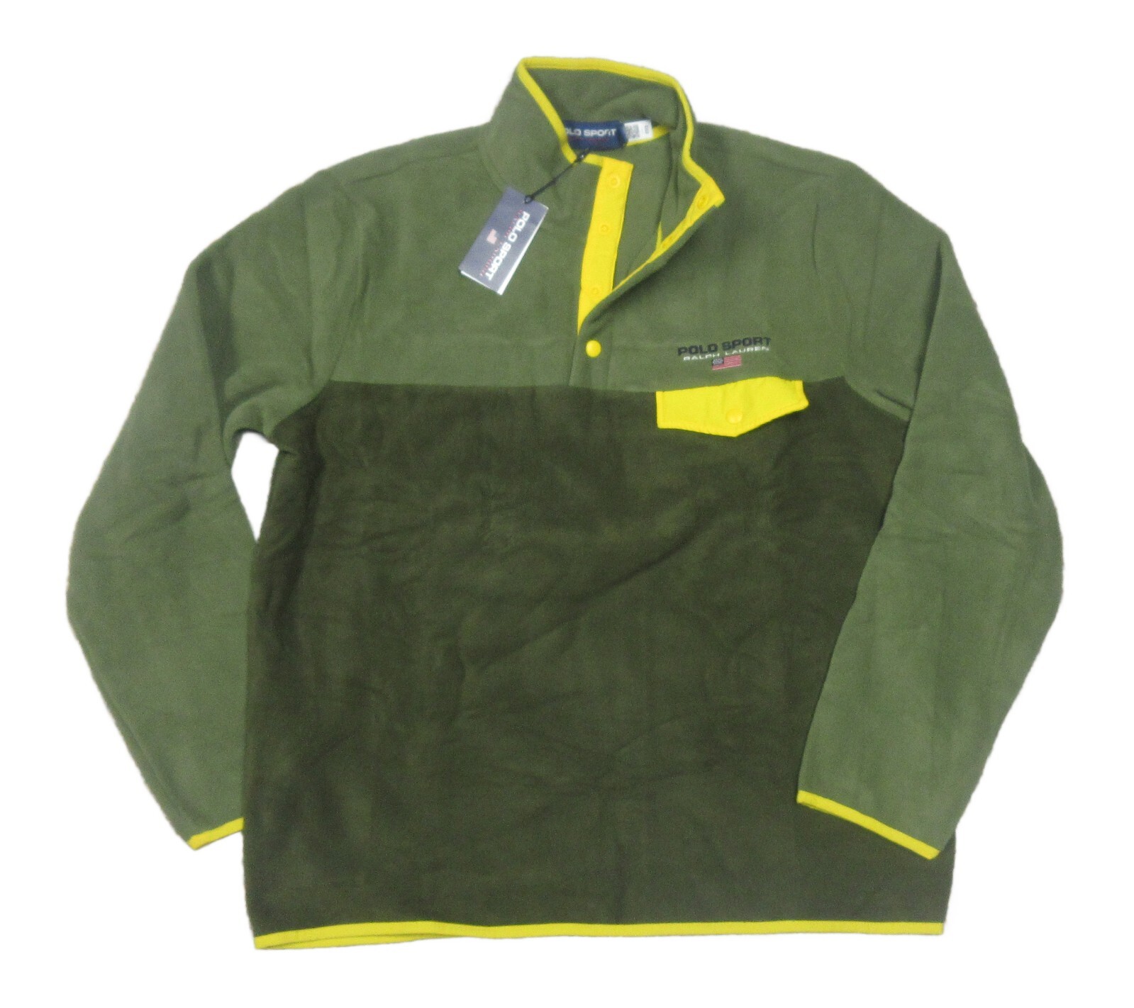 Polo Sport Ralph Lauren Men's Olive Green Colorblock 1/2
