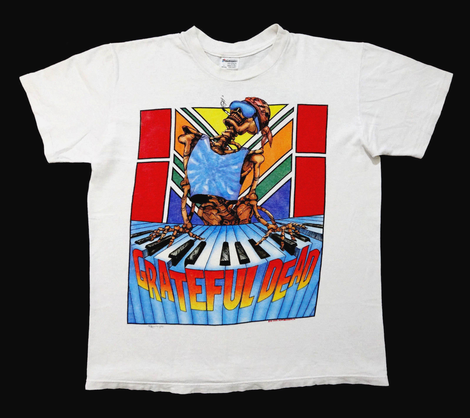 Grateful Dead 1989 FALL TOUR Tシャツ GRATEFUL DEAD-LUNAR DEAD-FALL TOUR 1989-TIE DYE T-SHIRT