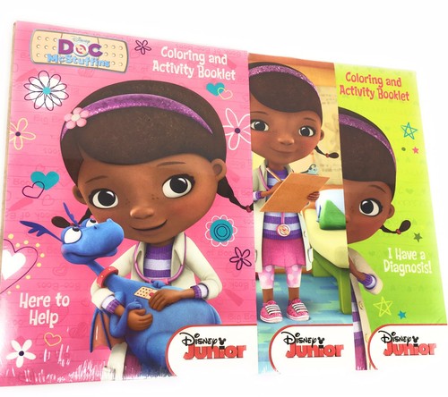 Disney Minnie Mouse & Doc McStuffins Coloring & Activity Booklets Set of 3 Pack