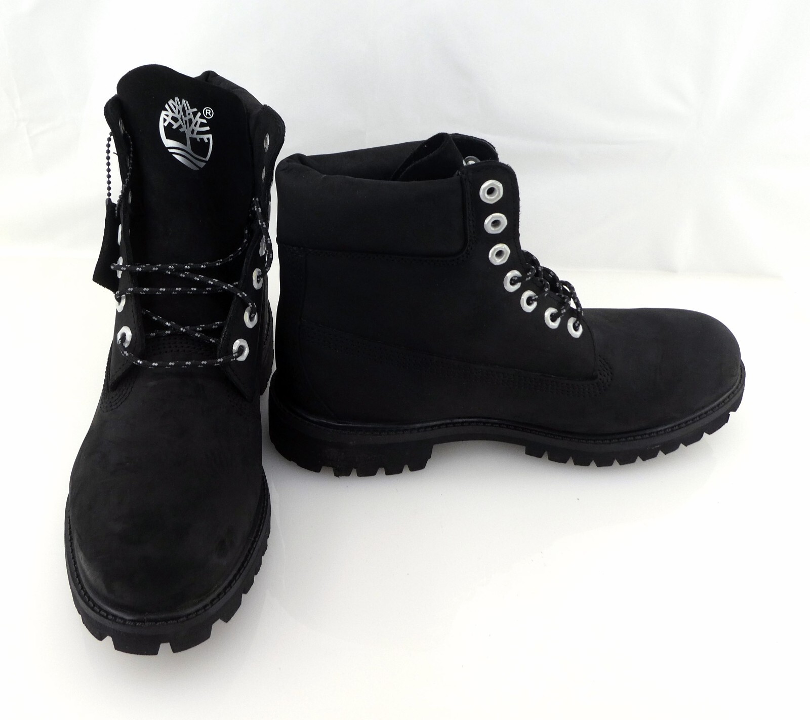 Timberland Shoes 6 Inch Premium Leather Black/Silver Men 6