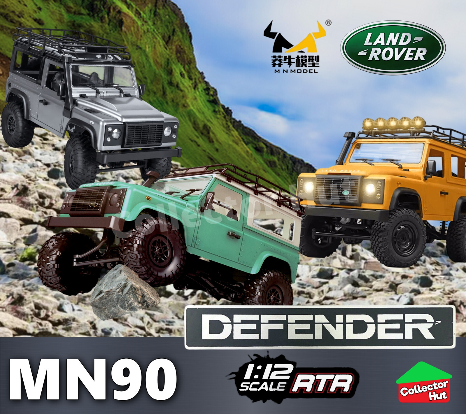 Ballistics　BD ROCKING ROVER Traxxas TRX-4M® 1/18 RTR Electric Rock Crawler w/Land Rover