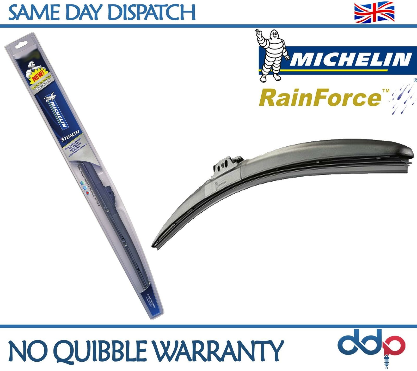 Michelin Guardian Hybrid Wiper Blade Size Chart