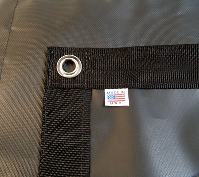 Tarp, Black, Durable, Waterproof, 10 Oz. Vinyl w/ Reinforced Edges