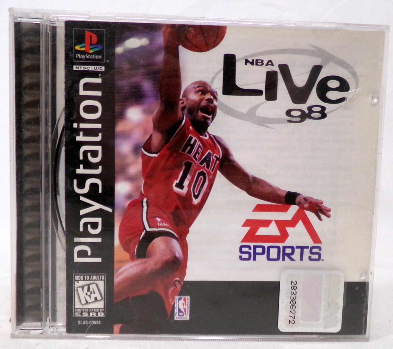 Sony PlayStation PS1 EA Sports NBA Live 98 Game with Case