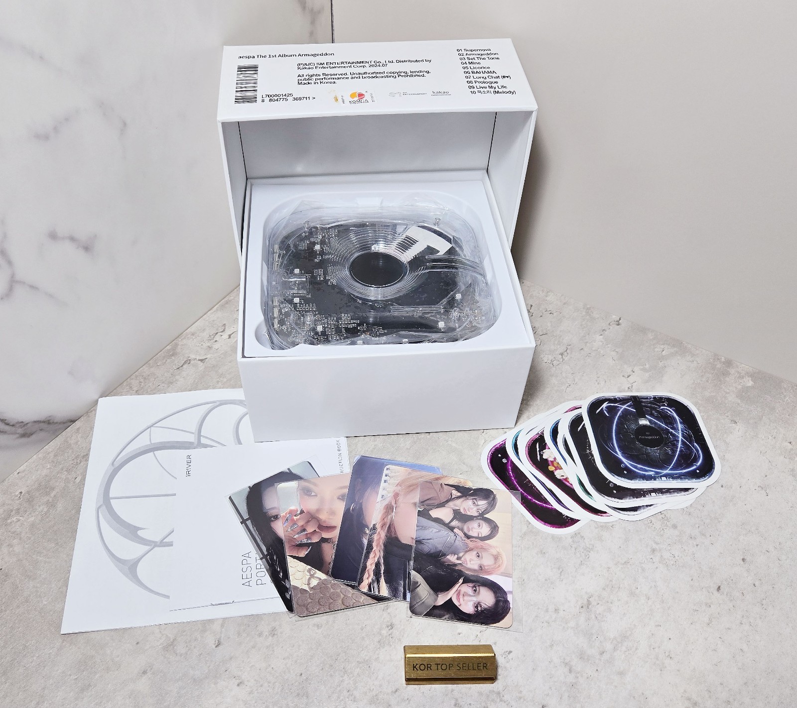 aespa　Armageddon CDP cd CD MD ON HAND/Sealed] Aespa 1st Album Armageddon CDP Cd Player+5