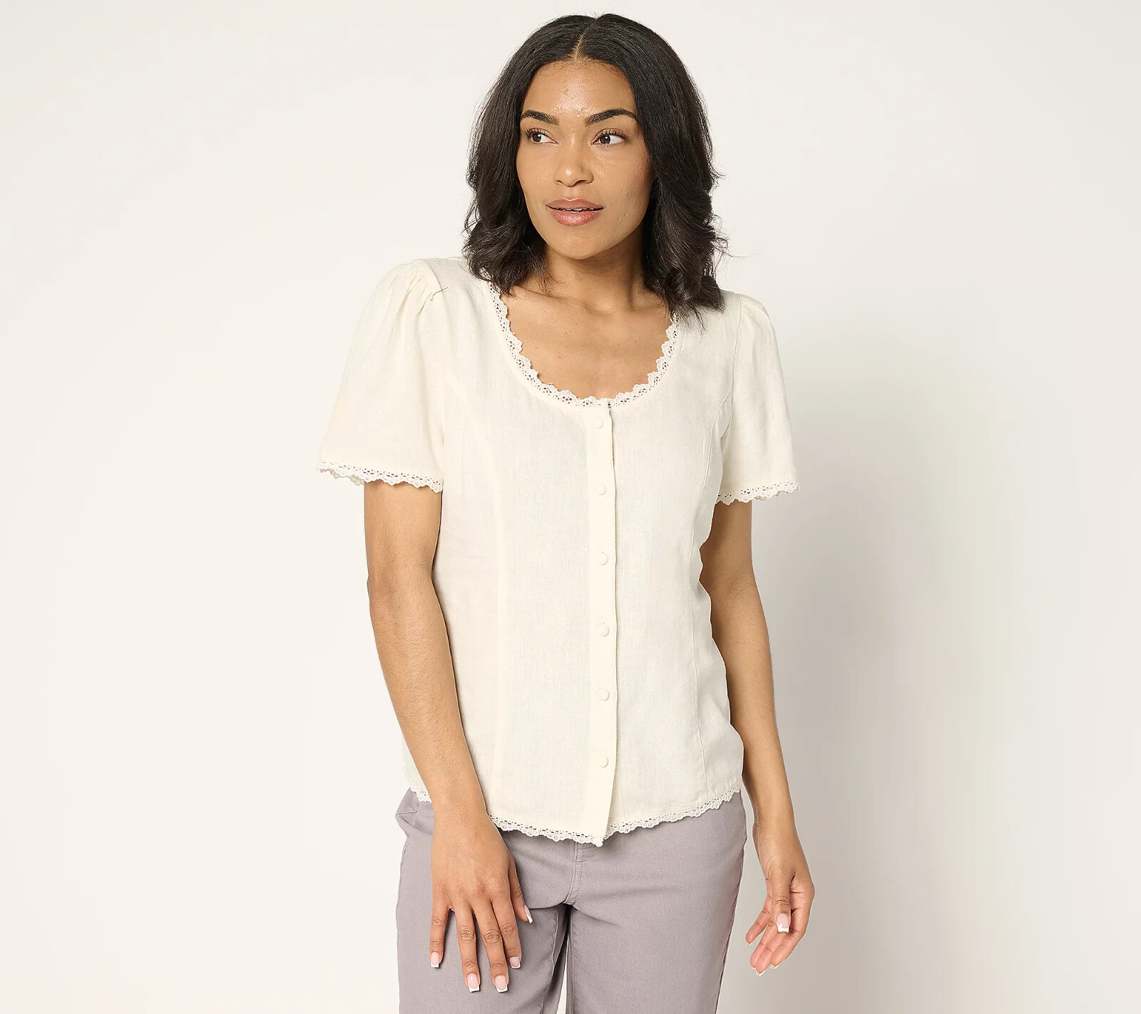 SP（エシュペー） LINEN /HUE BLOUSE NO SLEEVE SP (Espe) LINEN /HUE BLOUSE NO SLEEVE
