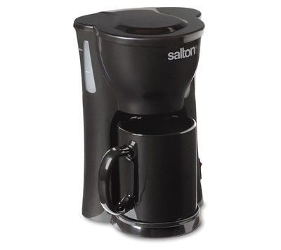 Salton Space Saving Coffeemaker 1 CUP w/ FILTER & MUG  BLACK #FC1205 NEW IN BOX