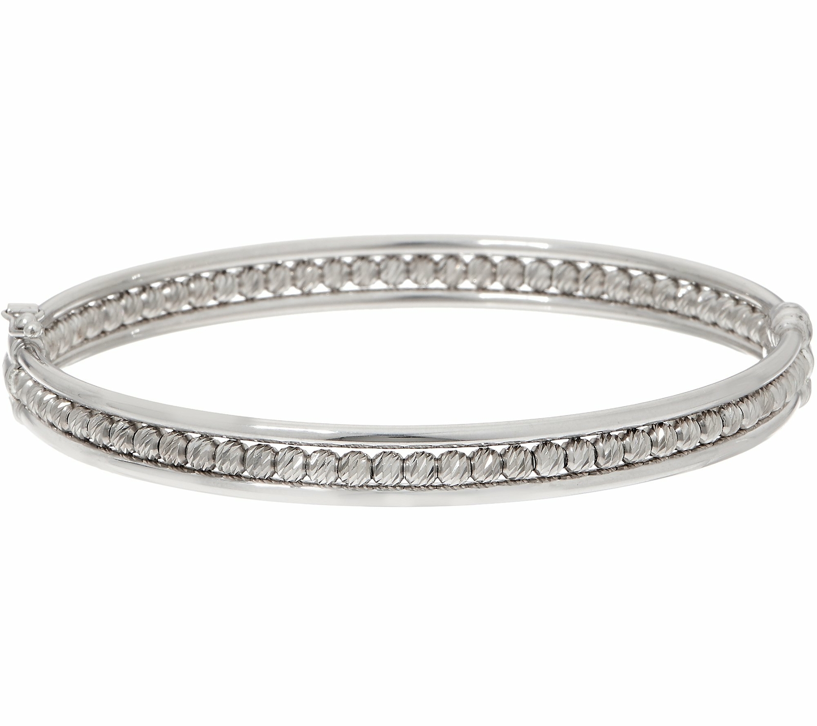 アクセサリー Italy 925 balls cuff bangle 925 Sterling Silver Torque Cuff Bangle Bracelet 60 Mm by 45