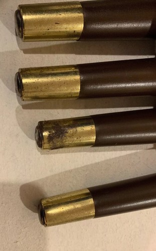 Set of 4 Vintage Mid-Century Table Wood Tapered 14 1/2 inch Furniture Legs Retro