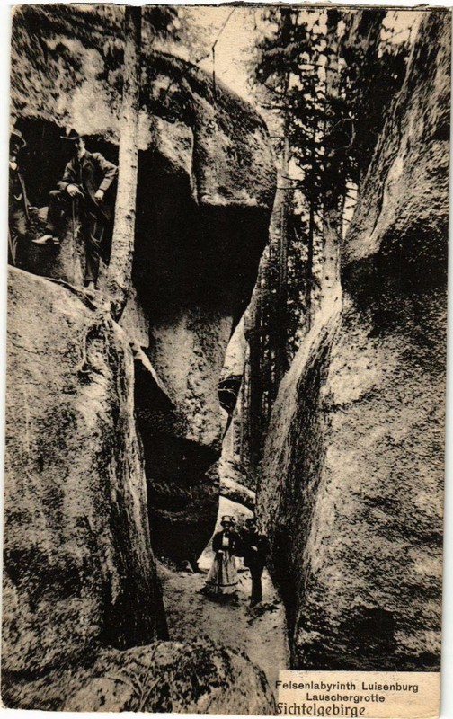 Cpa Ak Felsenlabyrinth Luisenburg - Lauschergrotte Germany (964749)