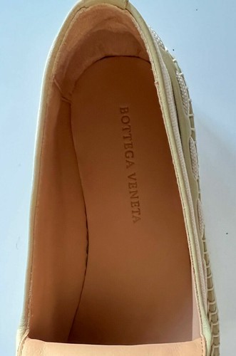 Pre-owned Bottega Veneta $620  Women's Slip-on Espadrilles Shoes 10 Us (40 Euro) 578386 In Oregano/plaster