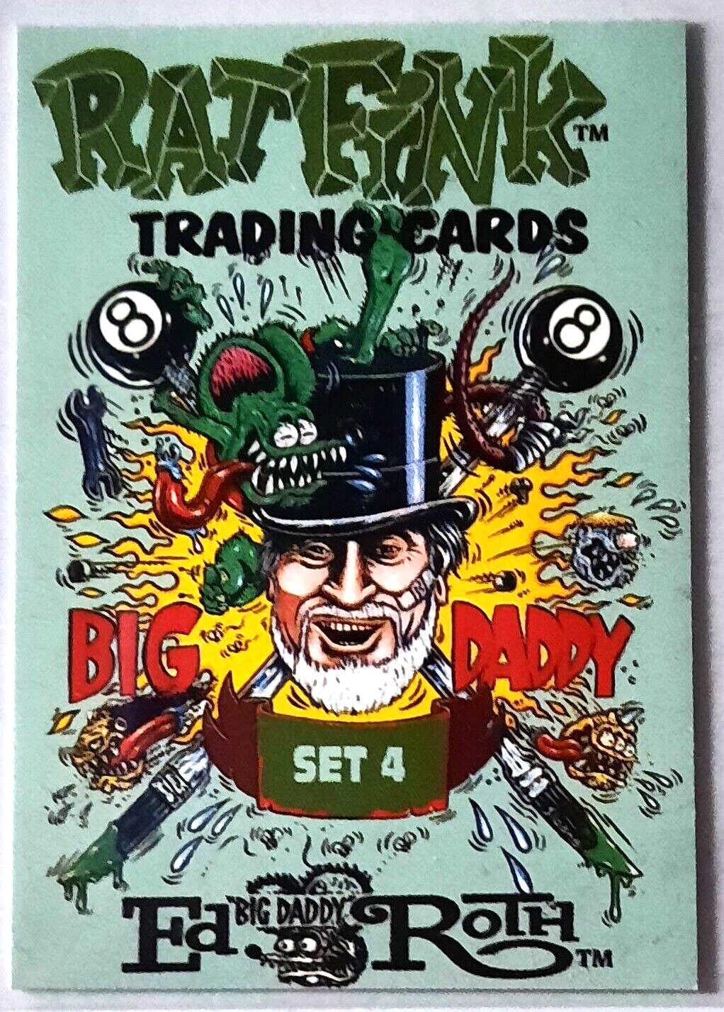 1996 Rat Fink SET 4 Checklist Card by Ed 