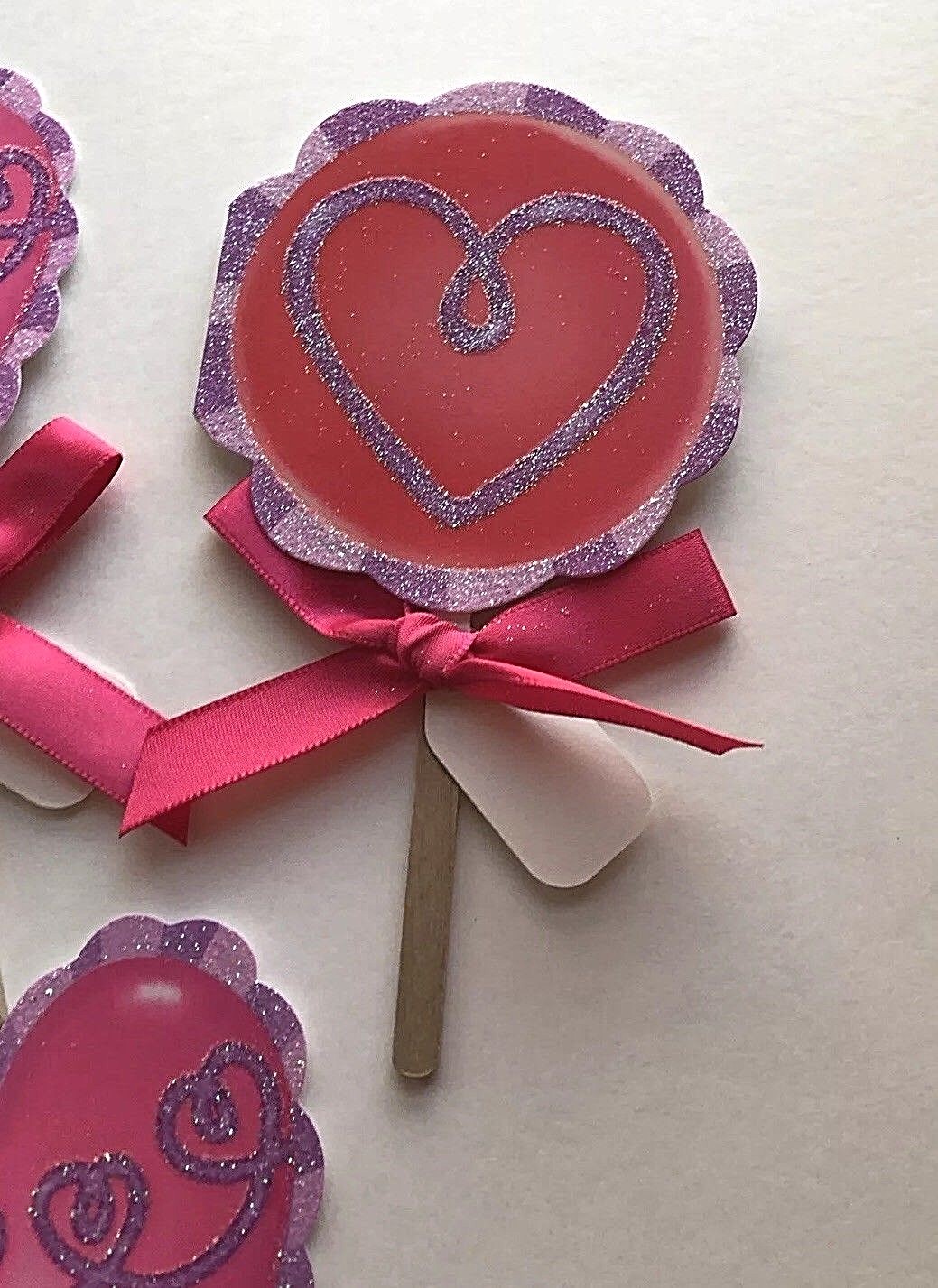 4 New ~ Hallmark ~ For Children ~  Valentine on a Stick  w/ Envelope ~ Set of 4