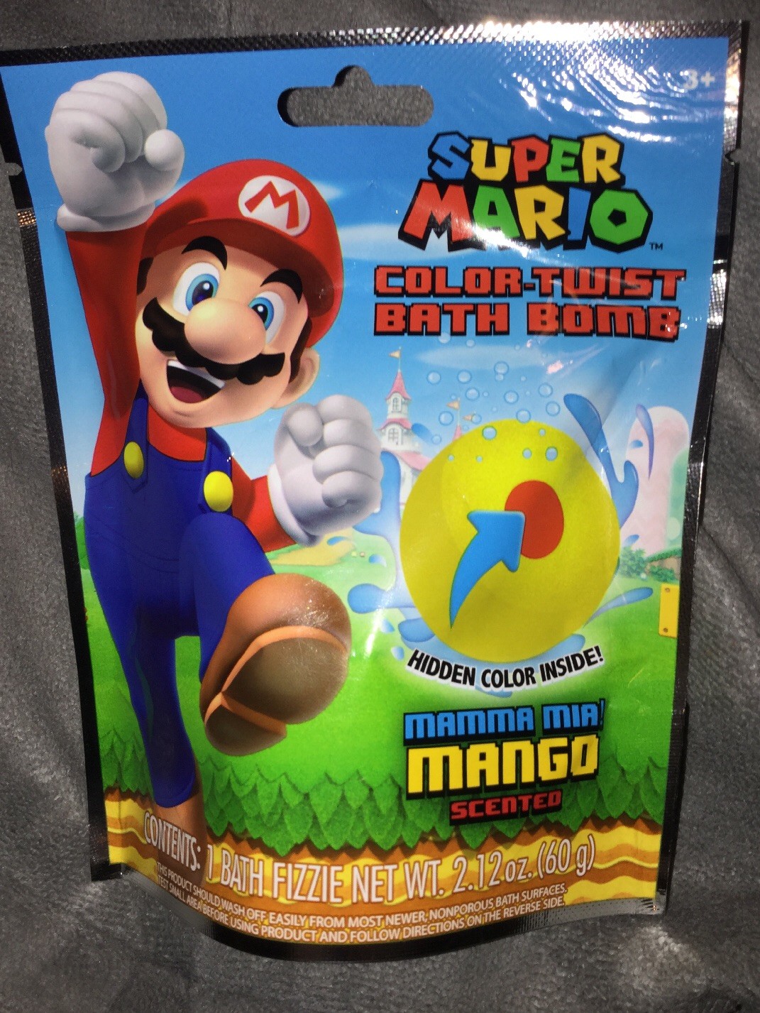 Official Nintendo Super Mario Color Twist Bath Bomb Mama ...