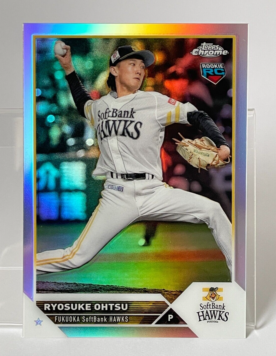 Ryosuke Ohtsu 2023 Topps Chrome RC Refractor #13 Fukuoka Ryosuke Ohtsu 2023 Topps Chrome RC Refractor #13 Fukuoka