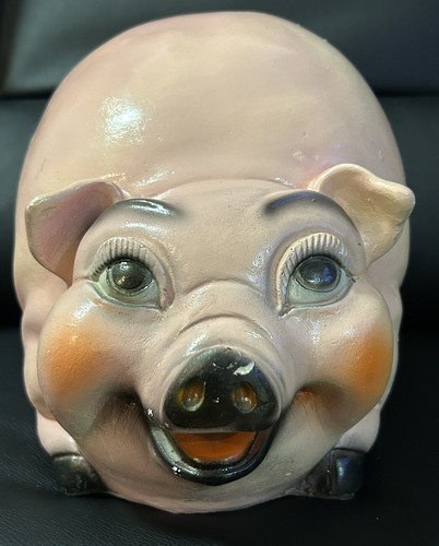 Large Chalkware Piggy Bank Vintage 1960s | eBay