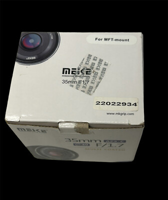 Meke 35mm F/1.7 APS-C Manual Focus Lens MFT Mount Multi Coated New Open Box
