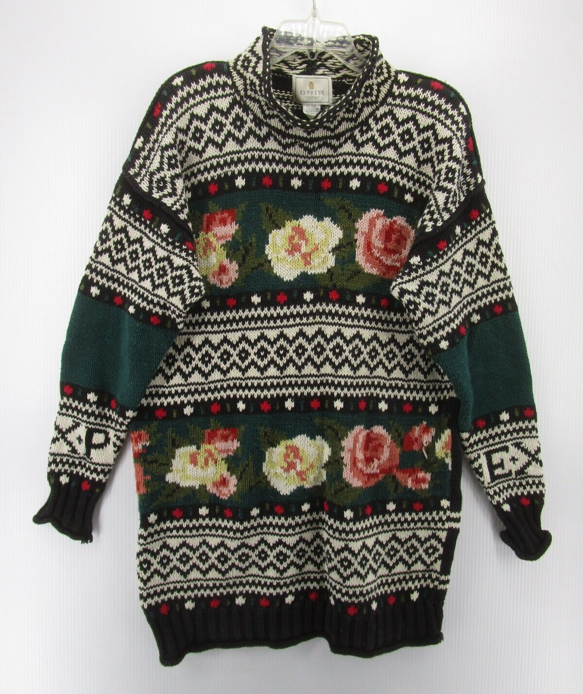 USA製 90sヴィンテージ EXPRESS TRICOT ジャガードセーター USA製 90sヴィンテージ EXPRESS TRICOT ジャガードセーター