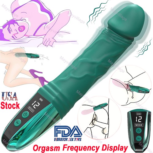 Big Huge Multispeed-Realistic-Anal-Vibrator-G-Spot-Dildo-Women-Men-Adult-Sex-Toy