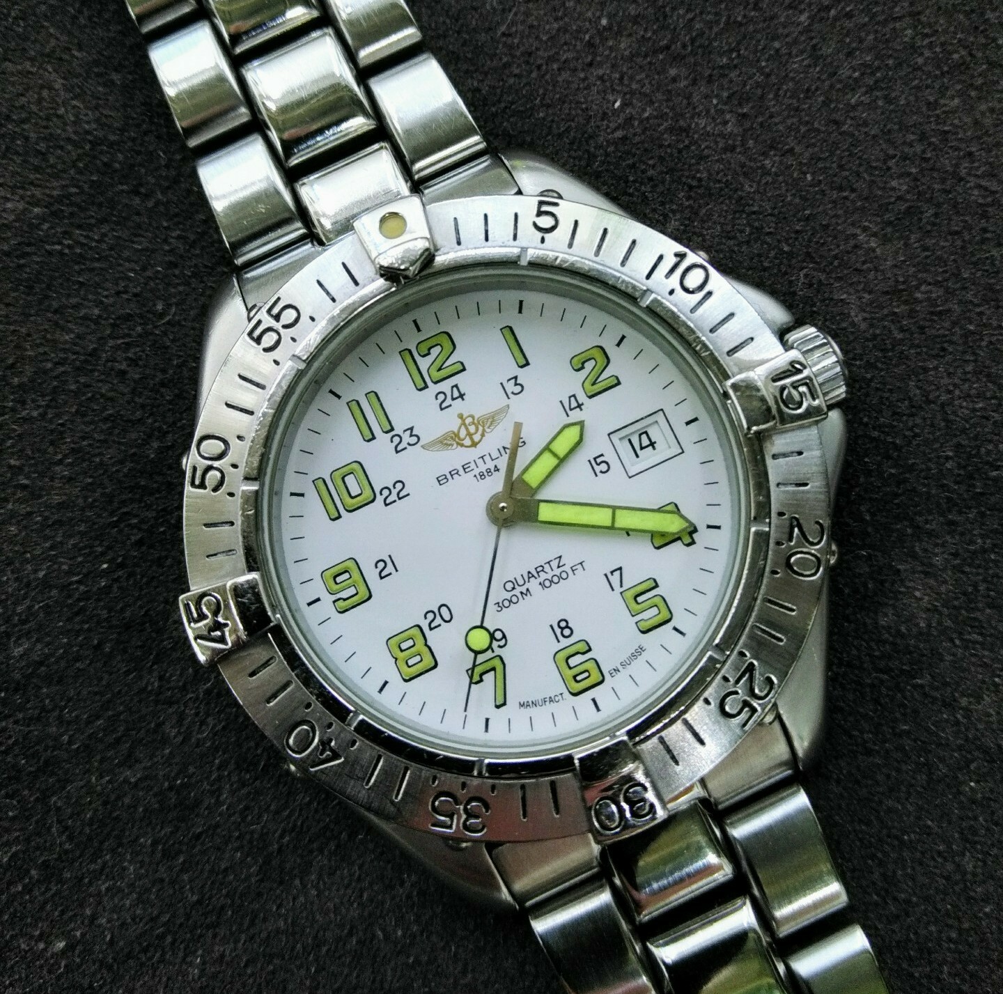Breitling Colt Quartz A57035 - 38 mm Leather for Sale | Watchmaster