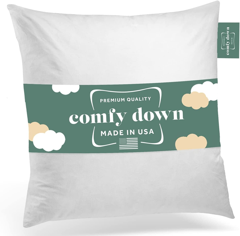 28X28 Decorative Throw Pillow Insert, down and Feathers Fill