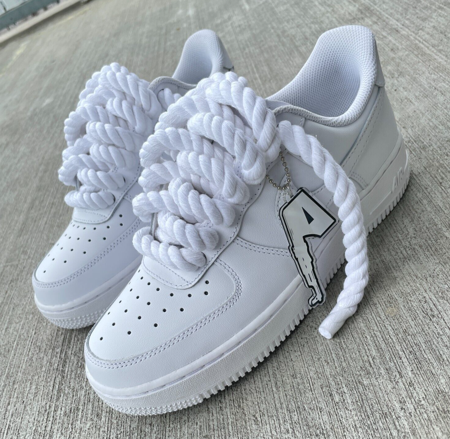 靴 NIKE AIR FORCE 1 WHITE ROPE CUSTOM Custom Air Force 1 