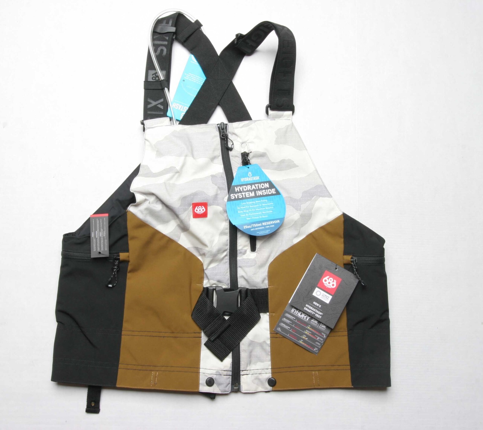 686 即完売サイズ XXL HYDRASTASH 極上品 686 Hydrastash Smarty Vest (XL) White Camo M2WVST02-WTCM | eBay